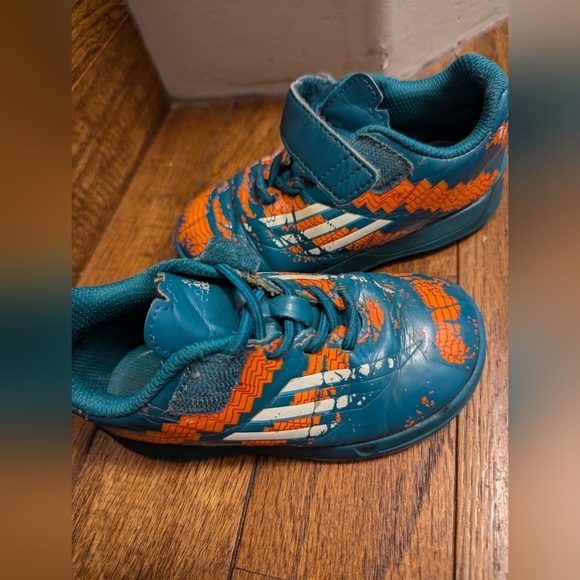 Adidas Boys Messi EL Performance ortholite Velcro Shoes toddler 7 - Picture 10 of 10
